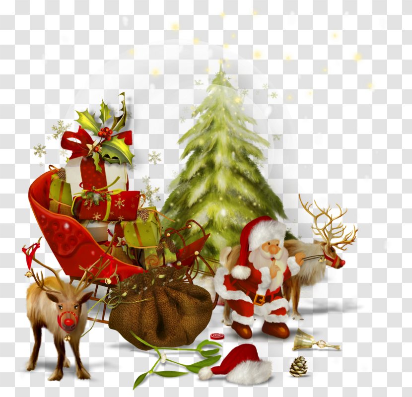Santa Claus Desktop Wallpaper Christmas Saint Nicholas Day - Deer Transparent PNG