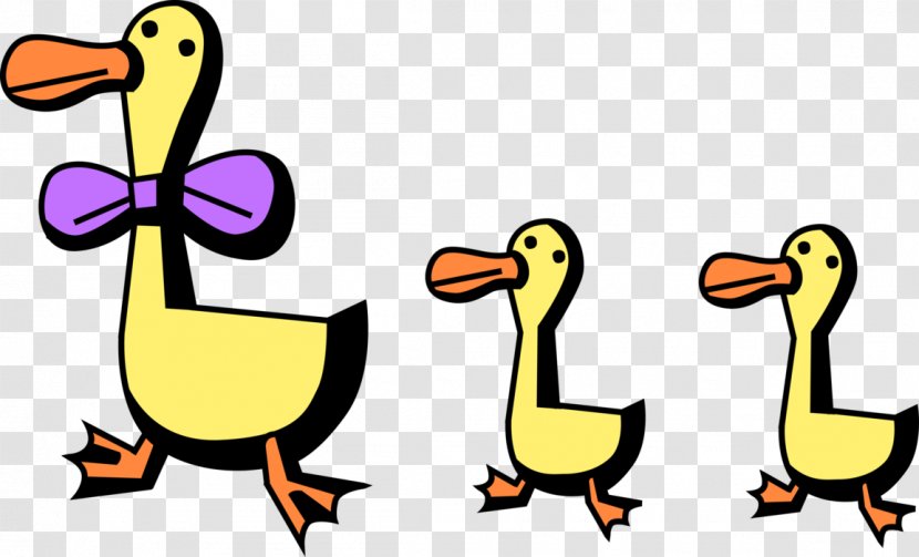 Bird Duck Beak Ducks, Geese And Swans Cartoon - Yellow Water Transparent PNG