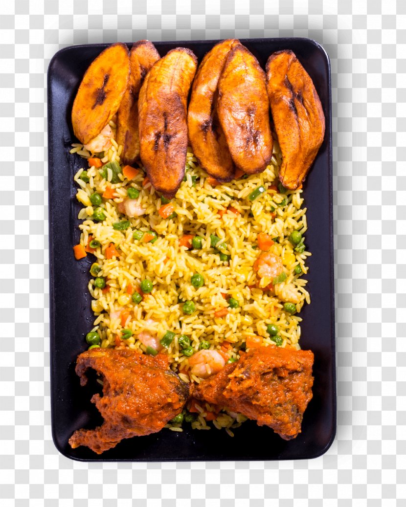 Jollof Rice Fried Chicken African Cuisine Nigerian - Fish Transparent PNG