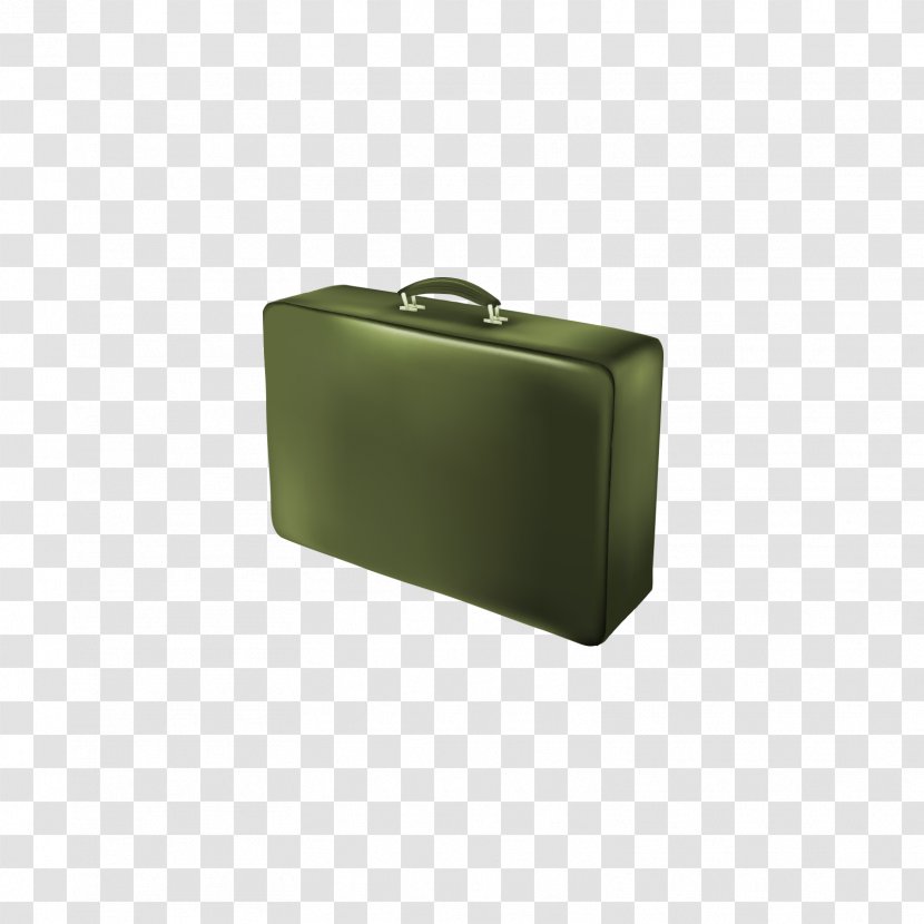 Suitcase Euclidean Vector Bag Shape - Green - Dark Transparent PNG