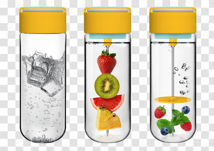 Juice Tea Water Bottle Infusion - Beverage Can - Portable Fruit Clusters Kettle Transparent PNG