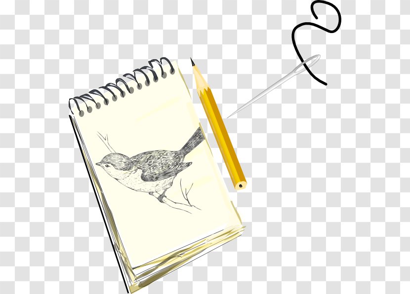 Drawing Sketchpad Sketchbook Sketch - Yellow - Pencil Transparent PNG