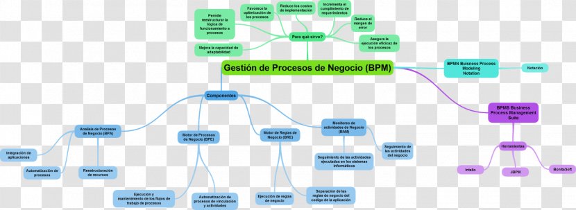 Business Process Management Mind Map Transparent PNG