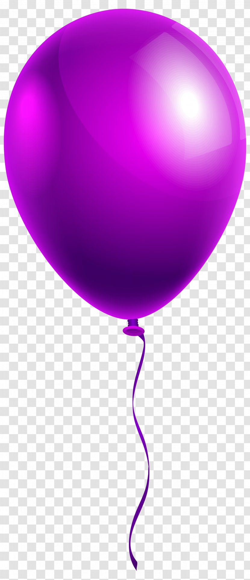 Balloon Clip Art - Single Purple Clipart Image Transparent PNG