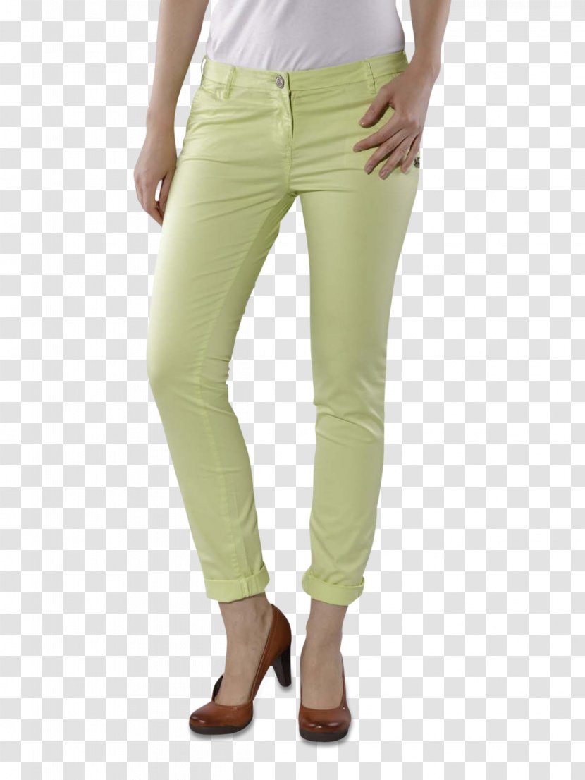 Pants Jeans Leggings Waist Khaki - Joint - Slim Woman Transparent PNG