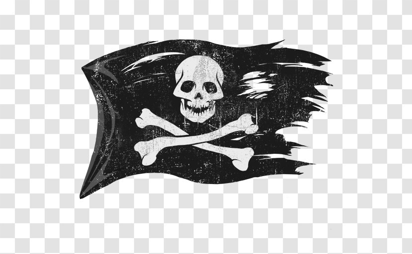 Jolly Roger Piracy Flag - Fighter Aircraft - Pirate Transparent PNG