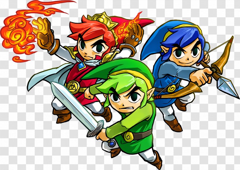 The Legend Of Zelda: Tri Force Heroes Four Swords Adventures A Link Between Worlds Princess Zelda - Heart Transparent PNG