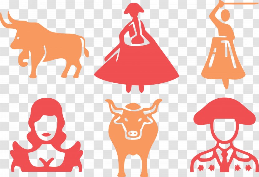 Cattle La Tauromaquia Ox Bullfighting Clip Art - Joint - Warrior Performance Transparent PNG