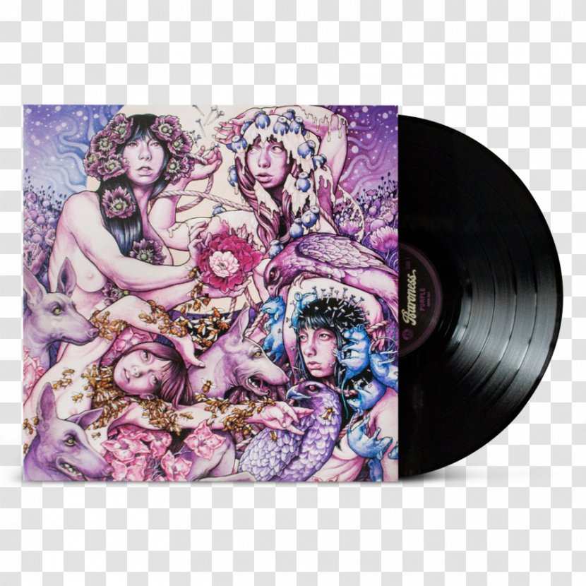 Baroness Purple Phonograph Record LP Album - Silhouette Transparent PNG