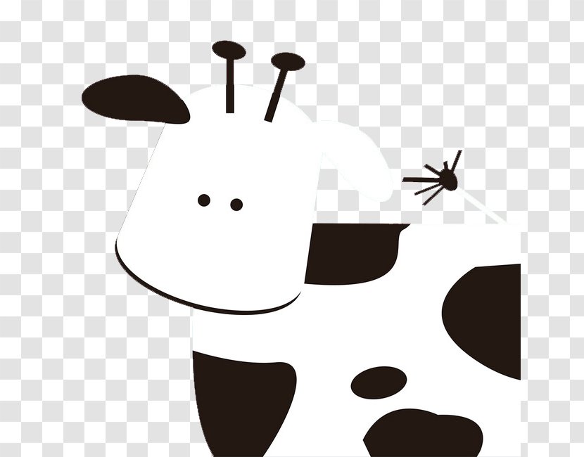 Dairy Cattle Cartoon Download - Milk - Cow Transparent PNG