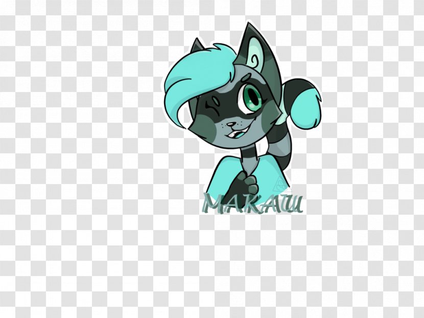 Cat Horse Green Tail Clip Art - Character Transparent PNG