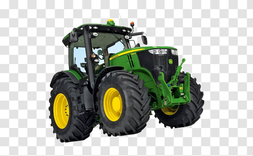 John Deere Tractor Agriculture Agricultural Machinery Heavy - Tire Transparent PNG
