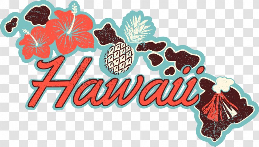 Hawaii T-shirt - Royaltyfree - Fruits Vector Map Poster Transparent PNG