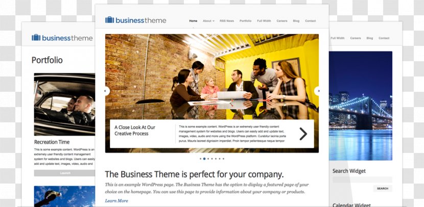 Responsive Web Design Business WordPress Content Management System Website - Corporation - Theme Transparent PNG