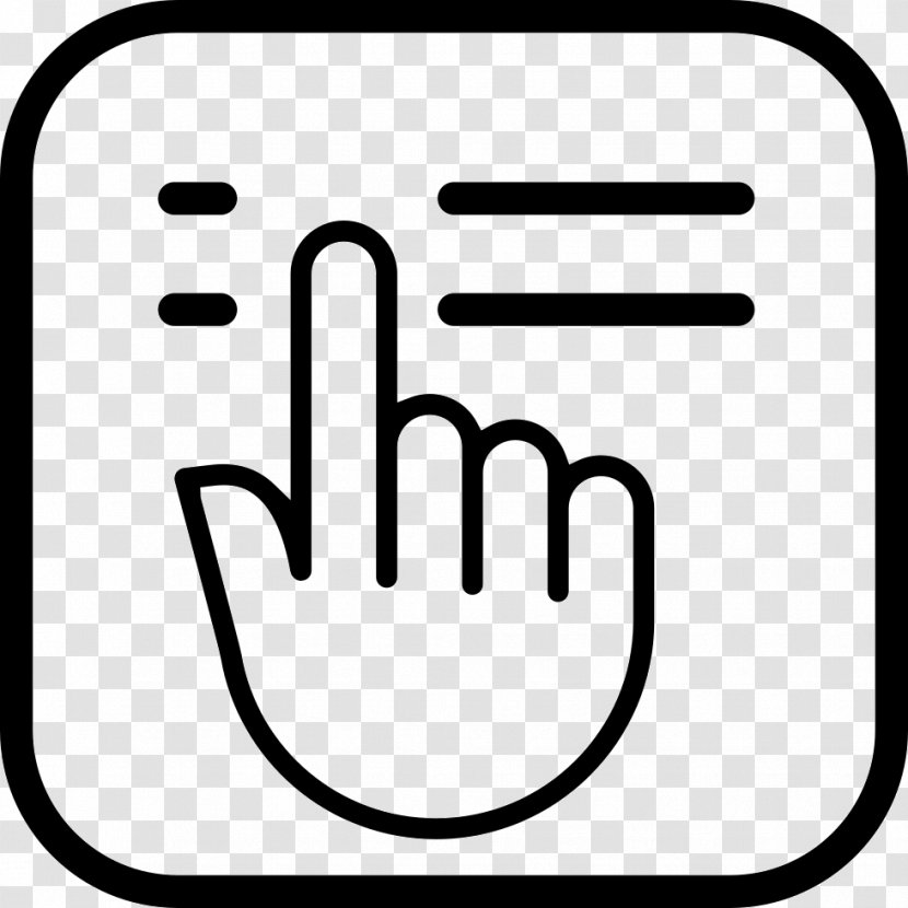 Computer Mouse Pointer Cursor - Hand Transparent PNG