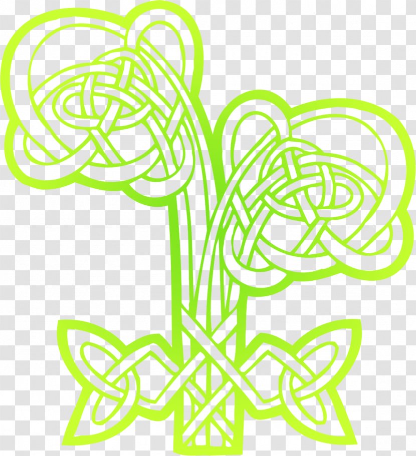 Celts Flower Ornament Clip Art - Leaf - Celtic Transparent PNG