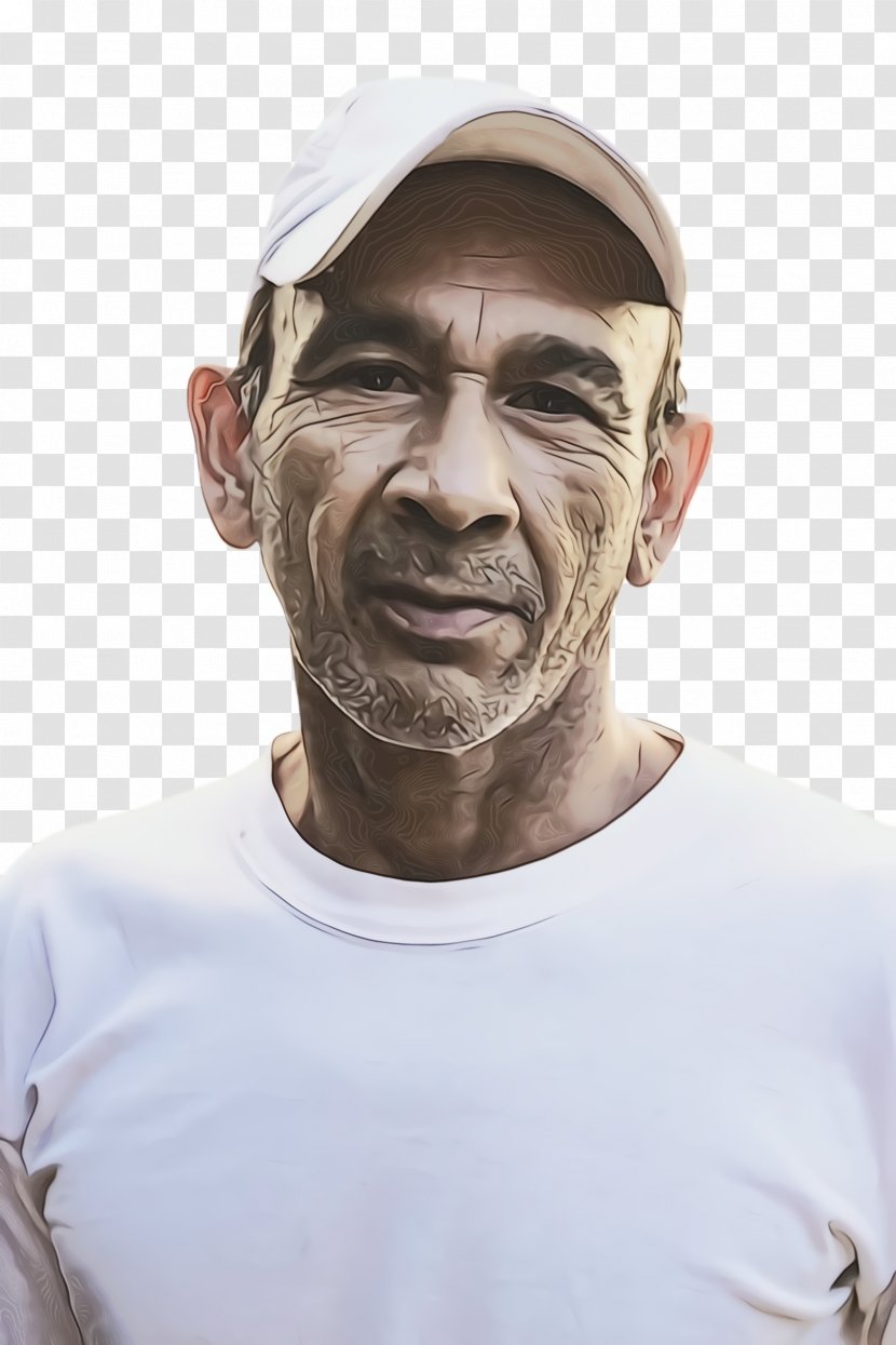 White Background People - Old - Neck Cap Transparent PNG