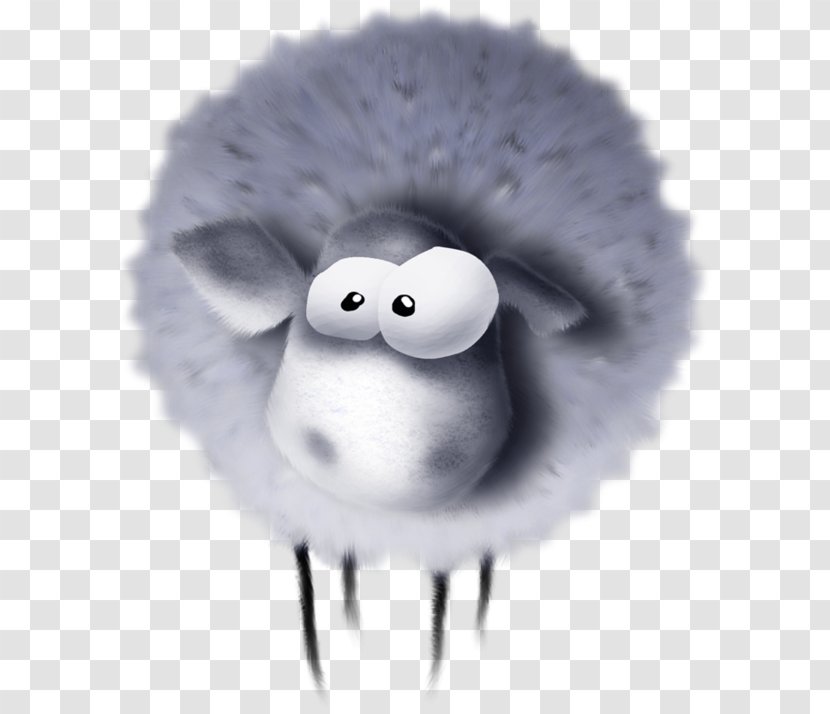 Sheep White - Black And Transparent PNG