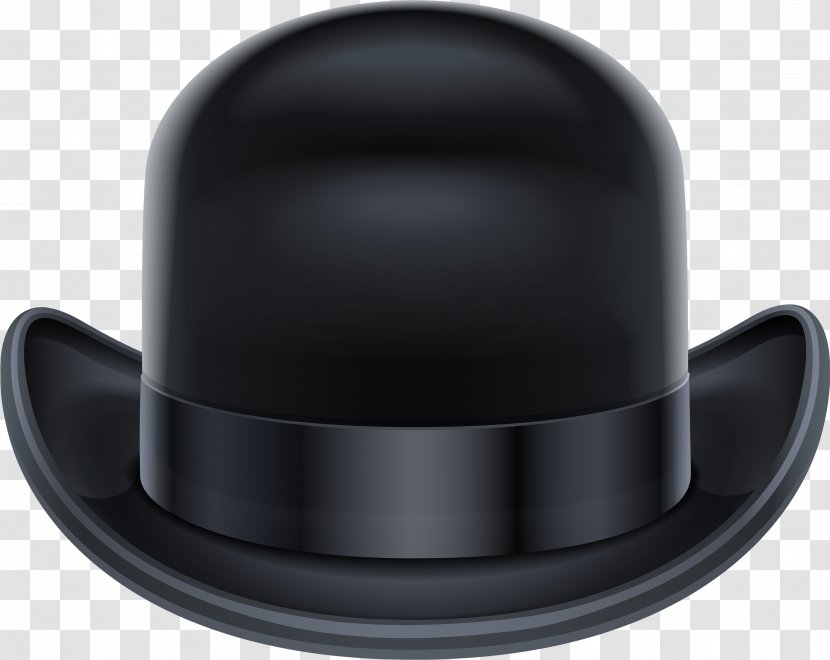 Bowler Hat Clip Art - Hard Hats - Black Image Transparent PNG