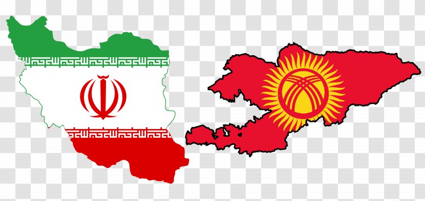 Flag Of Iran Map Stock Photography - Text Transparent PNG