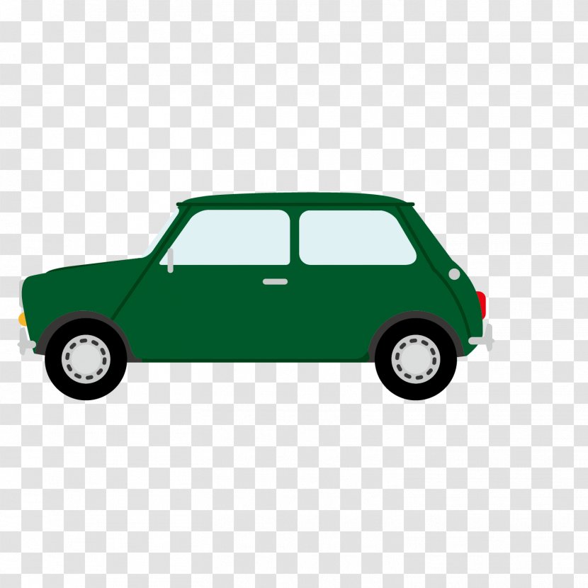 Volvo PV544 Car Icon - Subcompact - Green Side Transparent PNG