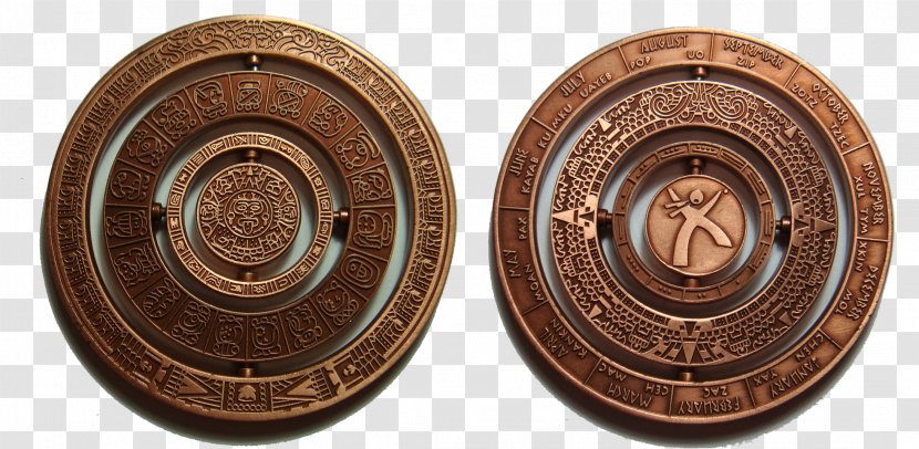 Maya Civilization Mayan Calendar Metal Copper - Gold Transparent PNG