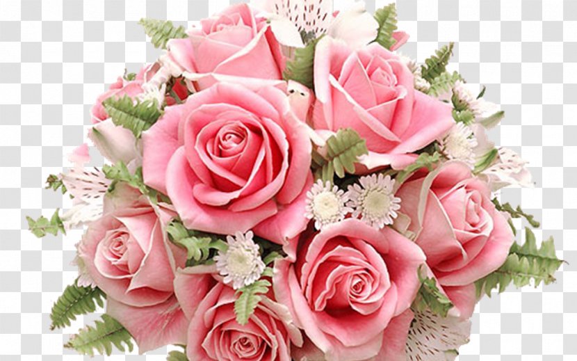 Flower Bouquet Happy Birthday Garden Roses - Rose Transparent PNG
