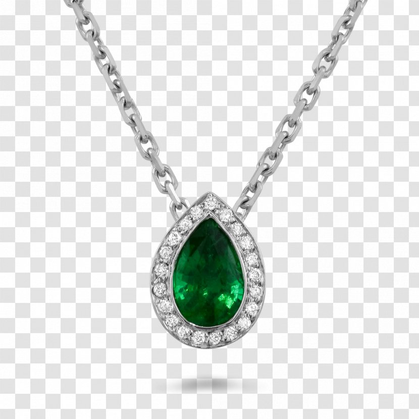 Charms & Pendants Necklace Jewellery Diamond Emerald Transparent PNG