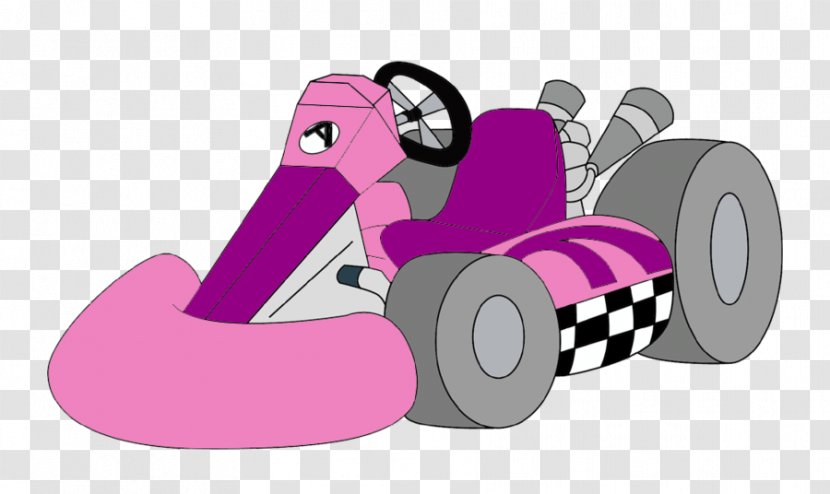 Go-kart Kart Racing Mario Wii Motor Vehicle Quadracycle - Violet - Aso Transparent PNG