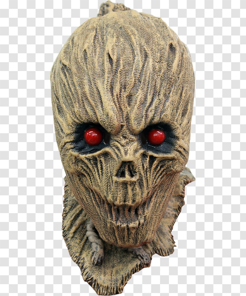 Latex Mask Halloween Costume Scarecrow - Creepy Transparent PNG