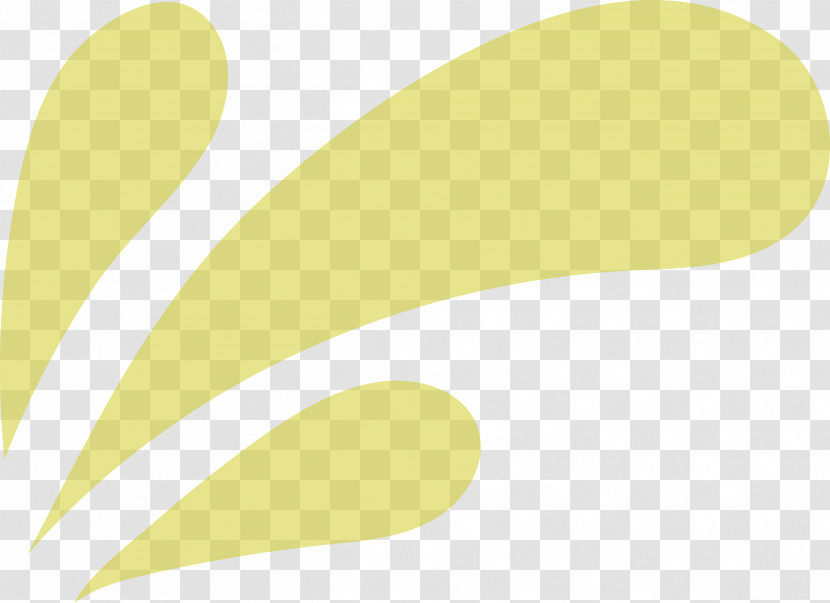 Leaf Yellow Font Line Meter Transparent PNG