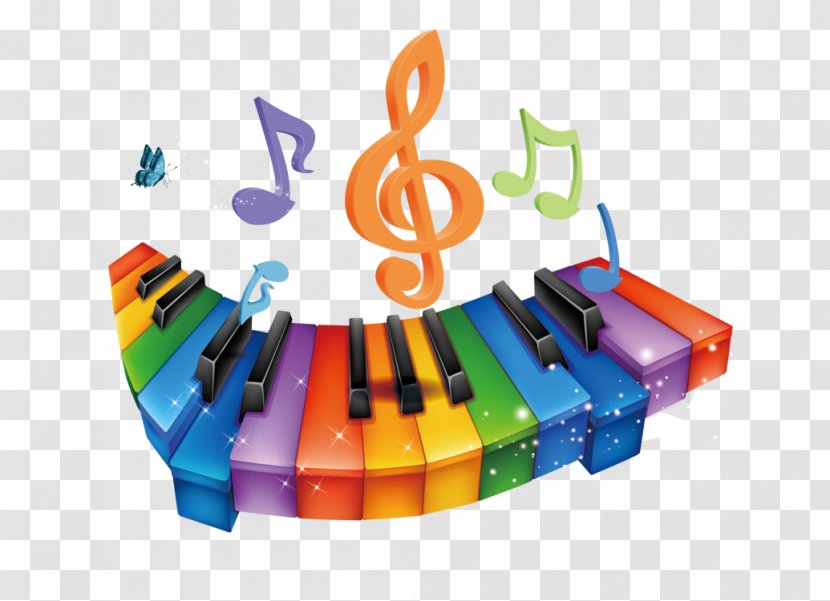 Musical Note Keyboard - Tree - Color Cartoon Transparent PNG