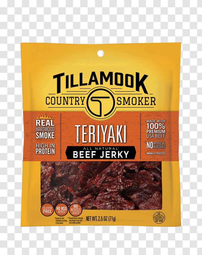 Tillamook Meat Jerky Beefsteak Turkey - Teriyaki Transparent PNG