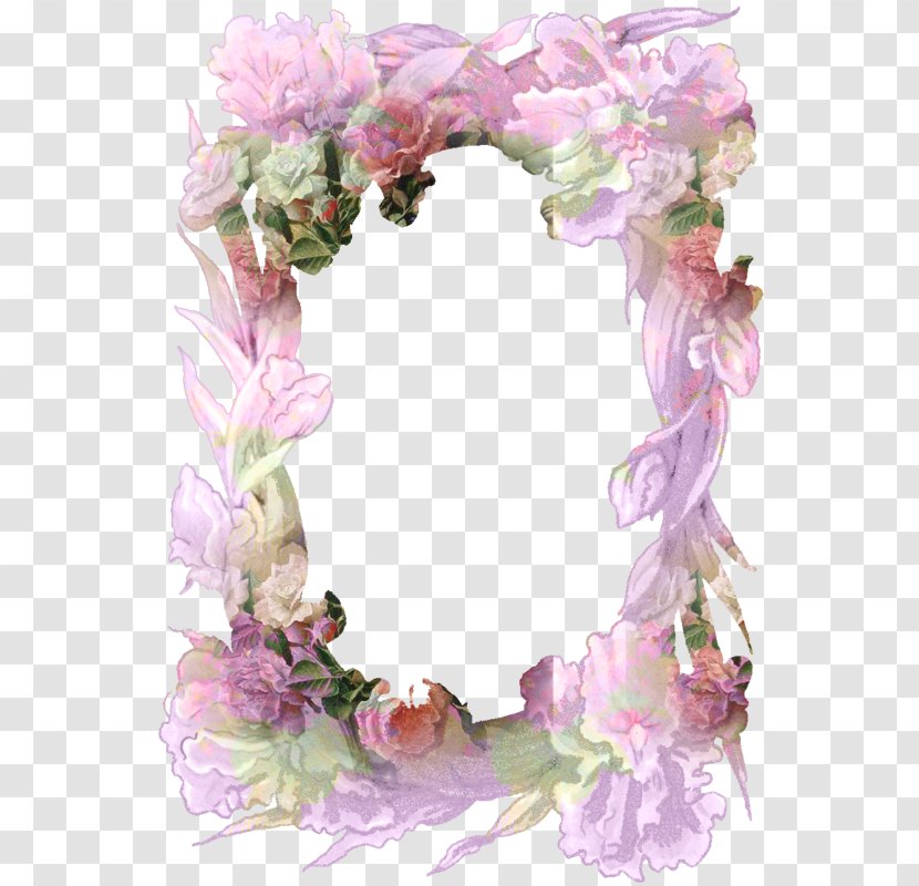 Floral Design Cut Flowers Wreath Picture Frames - Flower Transparent PNG