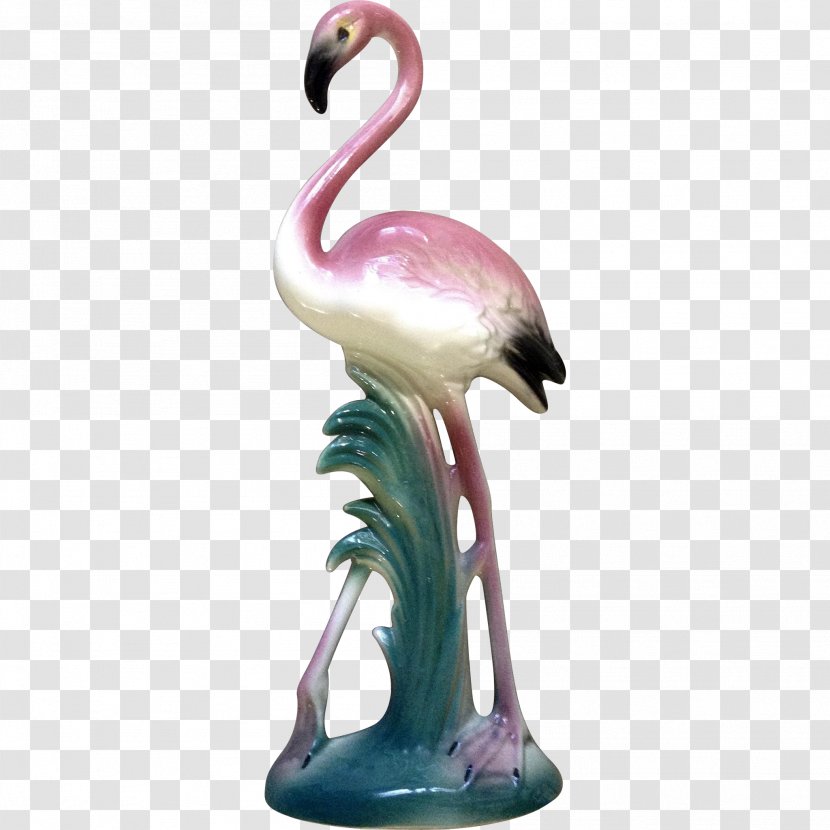 Figurine Pottery Ceramic Flamingo Porcelain - Pink Bird Transparent PNG
