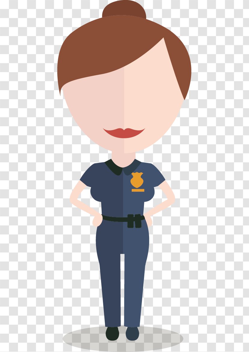 Police Officer Cartoon - A Woman In Uniform Transparent PNG