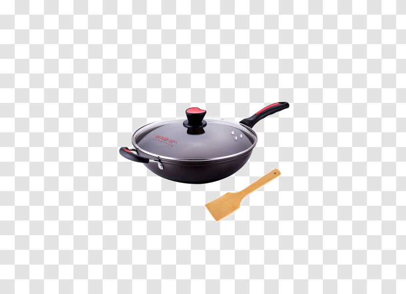 Wok Frying Pan Non-stick Surface Stainless Steel Tableware - Large Cooking Imperial Smokeless Pot Transparent PNG