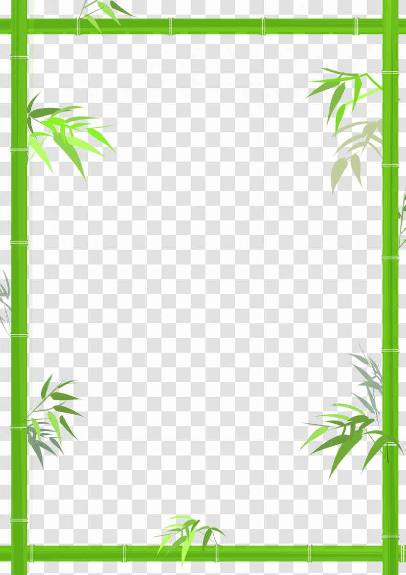 Bamboo Bamboe - Floor - Green Decorative Borders Transparent PNG
