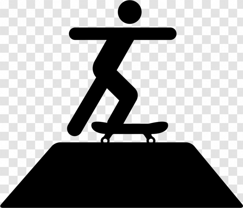 Stick Figure Skateboarding Clip Art - Area - Skateboard Transparent PNG