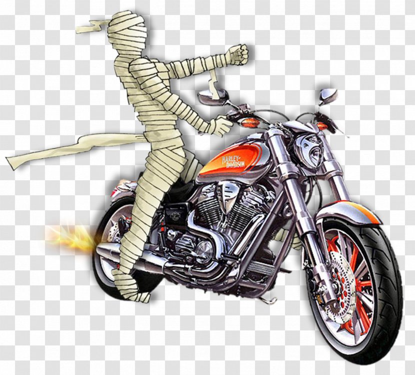 Motorcycle Accessories Harley-Davidson Drawing Motor Vehicle - Classic Bike Transparent PNG