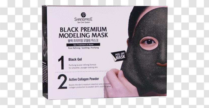 Shangpree Gold Premium Modeling Mask Facial Cosmeceutical - Model - Face Transparent PNG