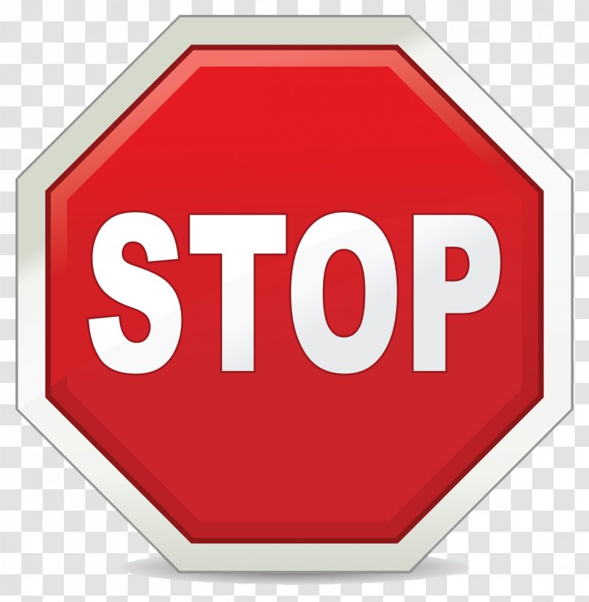 Stop Sign Traffic Safety Clip Art - Red - Clipart Download Transparent PNG