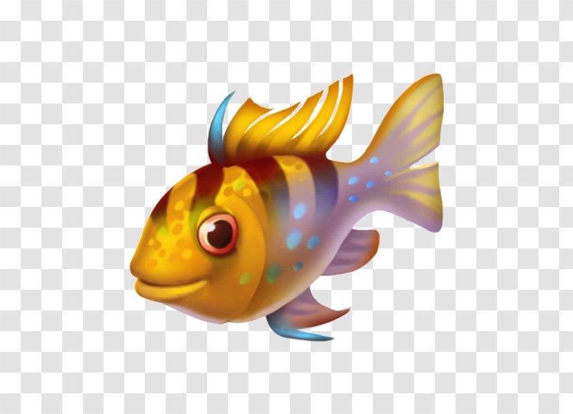 Carassius Auratus Fish - Marine Biology - Cartoon Silver Head Goldfish Transparent PNG