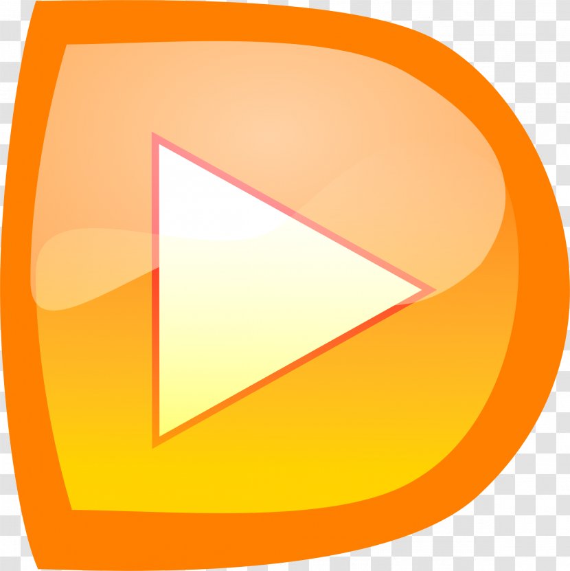 Vector Clip Art - Orange - Play Button Transparent PNG