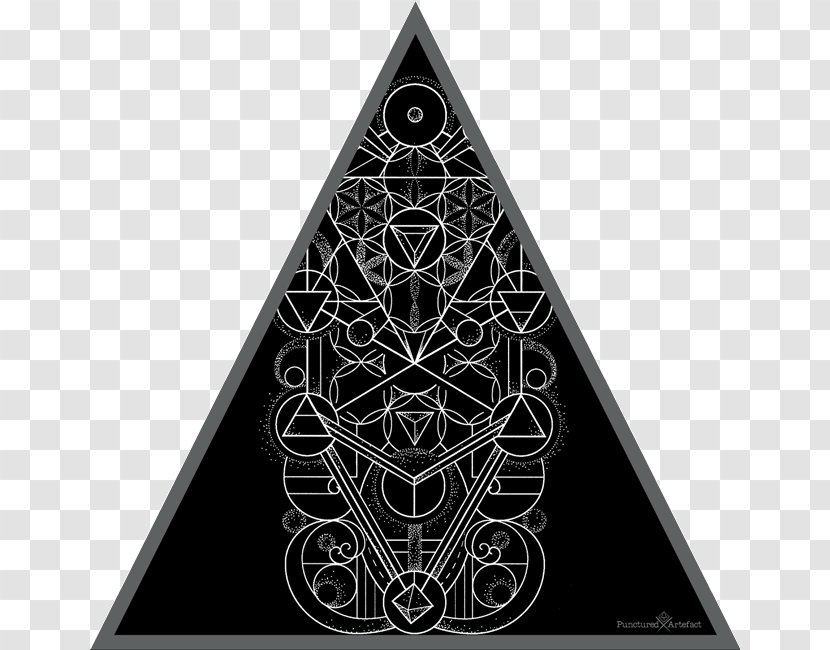 Triangle Art Sacred Geometry Mindful Ink Transparent PNG