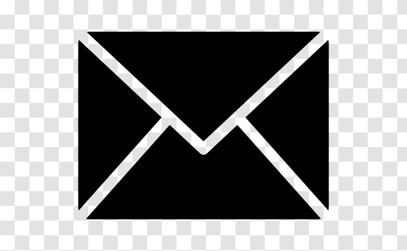 Envelope Mail Icon Design - Monochrome Transparent PNG