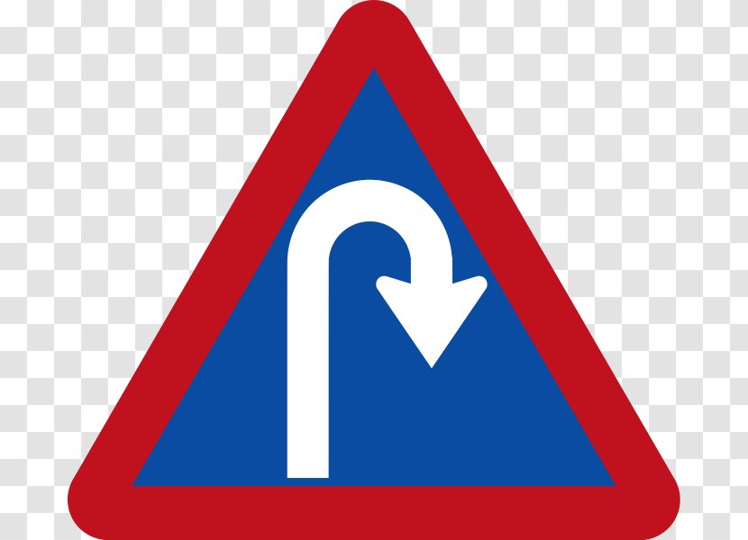Traffic Sign Logo Line Angle Brand - Blue Transparent PNG