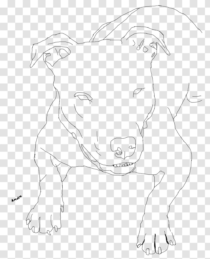 American Pit Bull Terrier Puppy Drawing Coloring Book - Pitbull Transparent PNG