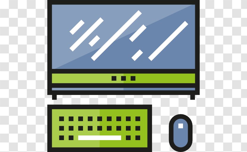 Computer Monitor Hardware Icon Design - Display Device - A Transparent PNG