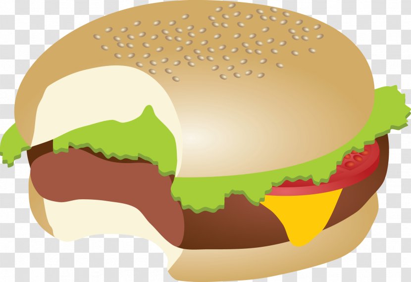 Hamburger Cheeseburger Fast Food Veggie Burger Submarine Sandwich - Hamburg Clipart Transparent PNG